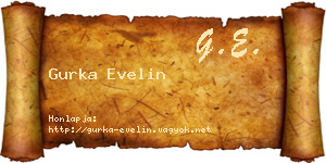 Gurka Evelin névjegykártya